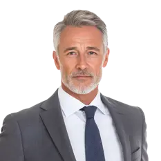 Portrait of senior management client