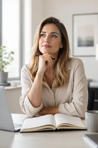 Career coach listening to a client during a consultation